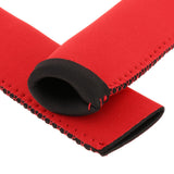 Maxbell 2Pcs Diving Fabric Non-slip Paddle Grip Protect Sleeves Prevent Covers Wrap Red
