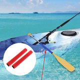 Maxbell 2Pcs Diving Fabric Non-slip Paddle Grip Protect Sleeves Prevent Covers Wrap Red