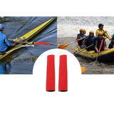 Maxbell 2Pcs Diving Fabric Non-slip Paddle Grip Protect Sleeves Prevent Covers Wrap Red