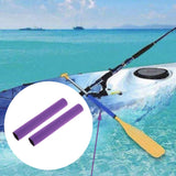 Maxbell 2Pcs Diving Fabric Non-slip Paddle Grip Protect Sleeves Prevent Covers Wrap Purple