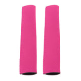 Maxbell 2Pcs Diving Fabric Non-slip Paddle Grip Protect Sleeves Prevent Covers Wrap Rose Red