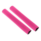 Maxbell 2Pcs Diving Fabric Non-slip Paddle Grip Protect Sleeves Prevent Covers Wrap Rose Red