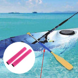 Maxbell 2Pcs Diving Fabric Non-slip Paddle Grip Protect Sleeves Prevent Covers Wrap Rose Red