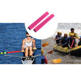 Maxbell 2Pcs Diving Fabric Non-slip Paddle Grip Protect Sleeves Prevent Covers Wrap Rose Red