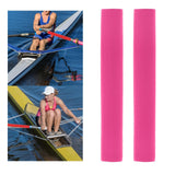 Maxbell 2Pcs Diving Fabric Non-slip Paddle Grip Protect Sleeves Prevent Covers Wrap Rose Red