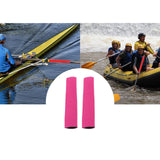 Maxbell 2Pcs Diving Fabric Non-slip Paddle Grip Protect Sleeves Prevent Covers Wrap Rose Red
