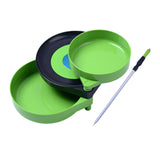 Maxbell Mini Magnetic Pull Bait Tray 360 Degree for Camping Hiking with Spike