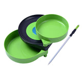 Maxbell Mini Magnetic Pull Bait Tray 360 Degree for Camping Hiking with Spike
