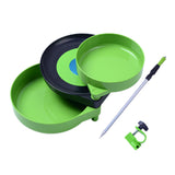 Maxbell Mini Magnetic Pull Bait Tray 360 Degree for Camping Hiking with Spike