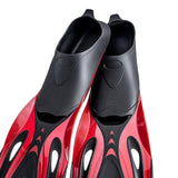 Maxbell Adult Diving Fin Full Foot Flippers Water Sports Beginner Swim Snorkeling Red Black S