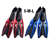 Maxbell Adult Diving Fin Full Foot Flippers Water Sports Beginner Swim Snorkeling Red Black S