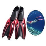 Maxbell Adult Diving Fin Full Foot Flippers Water Sports Beginner Swim Snorkeling Red Black S
