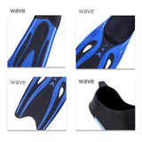Maxbell Adult Diving Fin Full Foot Flippers Water Sports Beginner Swim Snorkeling Blue Black S