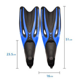 Maxbell Adult Diving Fin Full Foot Flippers Water Sports Beginner Swim Snorkeling Blue Black S