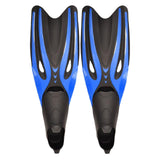 Maxbell Adult Diving Fin Full Foot Flippers Water Sports Beginner Swim Snorkeling Blue Black M