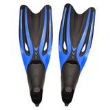 Maxbell Adult Diving Fin Full Foot Flippers Water Sports Beginner Swim Snorkeling Blue Black M