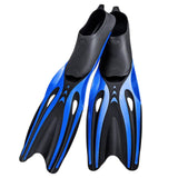 Maxbell Adult Diving Fin Full Foot Flippers Water Sports Beginner Swim Snorkeling Blue Black M