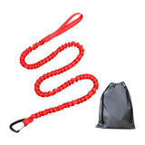 Maxbell Bike Tow Rope Bungee Cord Elastic Dogs Lead Running Belt Pet Leash Red