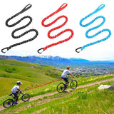 Maxbell Bike Tow Rope Bungee Cord Elastic Dogs Lead Running Belt Pet Leash Red