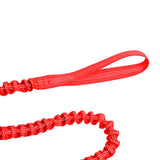 Maxbell Bike Tow Rope Bungee Cord Elastic Dogs Lead Running Belt Pet Leash Red