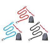 Maxbell Bike Tow Rope Bungee Cord Elastic Dogs Lead Running Belt Pet Leash Red