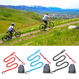 Maxbell Bike Tow Rope Bungee Cord Elastic Dogs Lead Running Belt Pet Leash Red