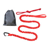 Maxbell Bike Tow Rope Bungee Cord Elastic Dogs Lead Running Belt Pet Leash Red