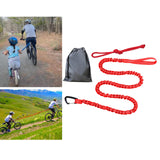 Maxbell Bike Tow Rope Bungee Cord Elastic Dogs Lead Running Belt Pet Leash Red