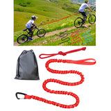 Maxbell Bike Tow Rope Bungee Cord Elastic Dogs Lead Running Belt Pet Leash Red