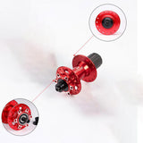 Maxbell Mountain Bike Hub 8/9/10/11 Speed for 6 Bolts Disc Brake Rear Red