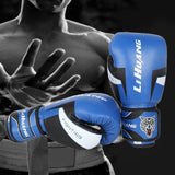 Maxbell Men Women Boxing Training Gloves Sparring Kickboxing GYM Punching 6oz Blue