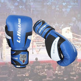 Maxbell Men Women Boxing Training Gloves Sparring Kickboxing GYM Punching 6oz Blue