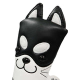 Maxbell Golf Putter Headcover Dog Pattern Club Head Cover Non-Slip Protector Black