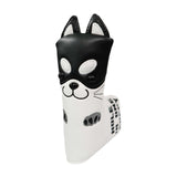 Maxbell Golf Putter Headcover Dog Pattern Club Head Cover Non-Slip Protector Black