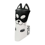 Maxbell Golf Putter Headcover Dog Pattern Club Head Cover Non-Slip Protector Black