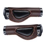Maxbell 1 Pair Bike Handlebar Grips Ergonomic Non-slip MTB Road Bicycle Brown