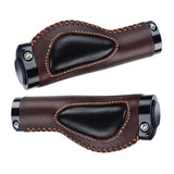 Maxbell 1 Pair Bike Handlebar Grips Ergonomic Non-slip MTB Road Bicycle Brown