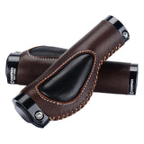 Maxbell 1 Pair Bike Handlebar Grips Ergonomic Non-slip MTB Road Bicycle Brown