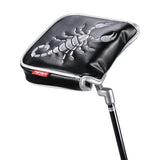 Maxbell Universal Golf Mallet Putter Cover Square Headcover Magnetic Closure Guard Scorpion Black