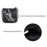 Maxbell Universal Golf Mallet Putter Cover Square Headcover Magnetic Closure Guard Butterfly Black