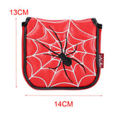 Maxbell Universal Golf Mallet Putter Cover Square Headcover Magnetic Closure Guard Spider Red