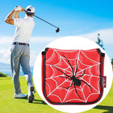 Maxbell Universal Golf Mallet Putter Cover Square Headcover Magnetic Closure Guard Spider Red