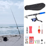 Maxbell Fishing Rod and Reel Combos Full Kit Telescopic Fishing Pole with