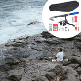 Maxbell Fishing Rod and Reel Combos Full Kit Telescopic Fishing Pole with