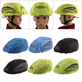 Maxbell Waterproof Cycling Helmet Cover Reflective Strip Protect Fluorescent Green 1