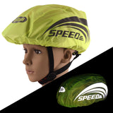Maxbell Waterproof Cycling Helmet Cover Reflective Strip Protect Fluorescent Green 1