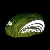 Maxbell Waterproof Cycling Helmet Cover Reflective Strip Protect Fluorescent Green 1
