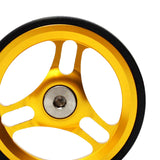 Maxbell Folding Bike Easy Wheel EZ Wheels for Brompton Traveling Rack Gold