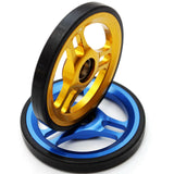 Maxbell Folding Bike Easy Wheel EZ Wheels for Brompton Traveling Rack Gold