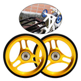 Maxbell Folding Bike Easy Wheel EZ Wheels for Brompton Traveling Rack Gold